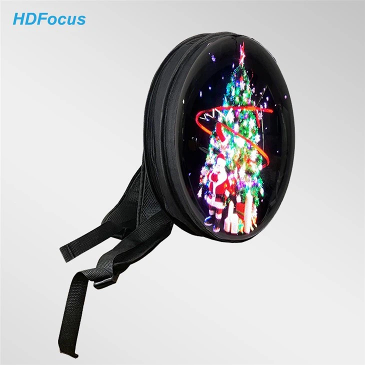 32 cm-es 3d led ventilátoros hologramos hátizsák újratölthető